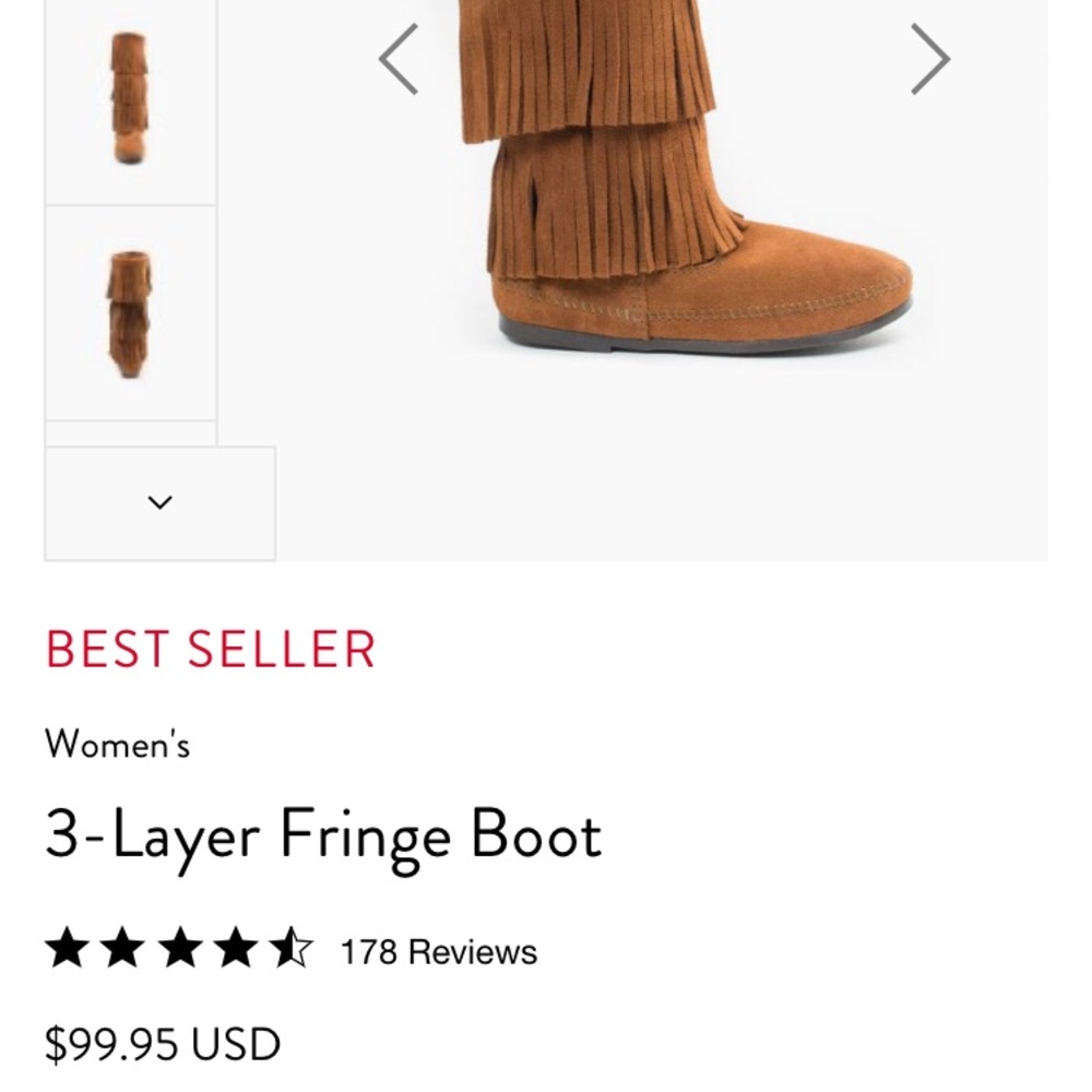 Minnetonka 3 Layer Fringe Boot - image 2
